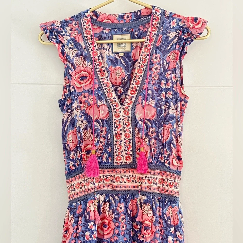 Alicia Bell silk cotton Annabelle Midi Dress- Cotton size XS - Picture 4 of 12